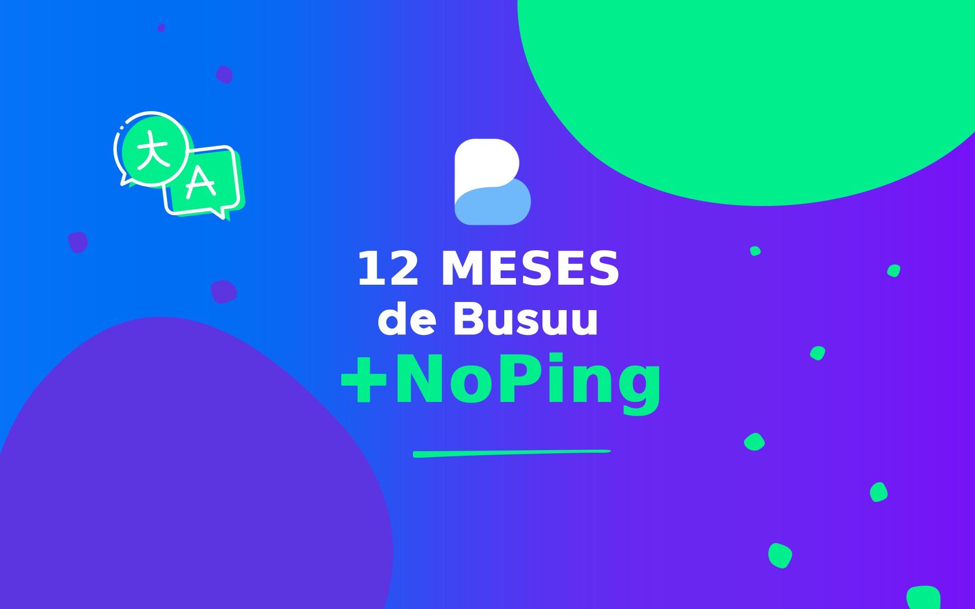 Imagem do produto Busuu – 12 Meses de Assinatura + NoPing Game Tunnel